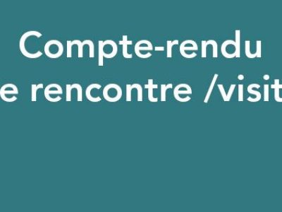 Compte rendu de rencontre