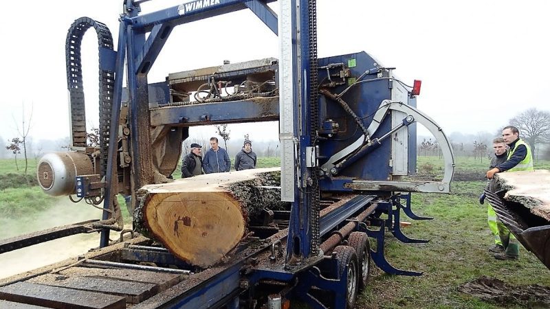 Breteil bois bocage scierie mobile