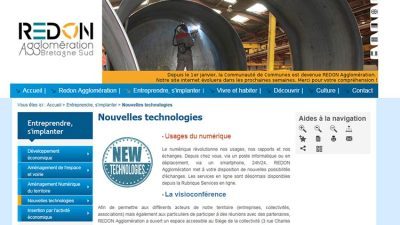 site internet de Redon Agglomération