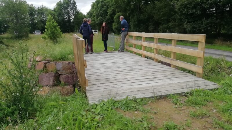 Concoret Passerelle zone humide